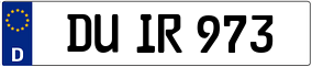 Truck License Plate